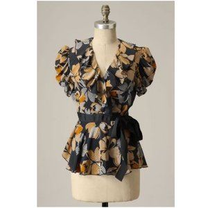 Anthropologie | Anna Sui Minako Wrap Blouse